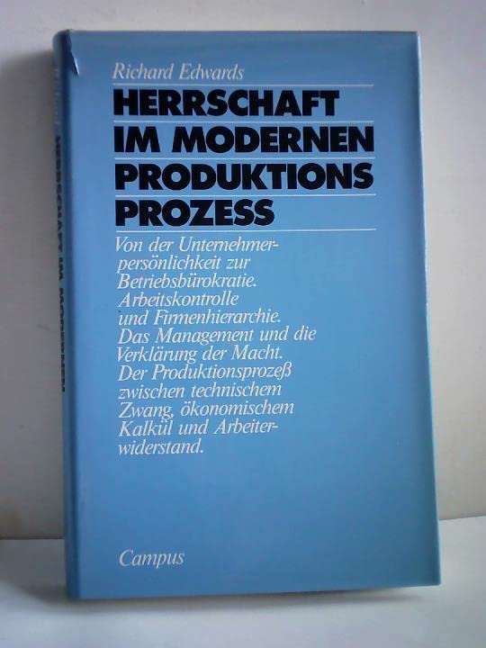 Herrschaft im modernen Produktionsprozess Books