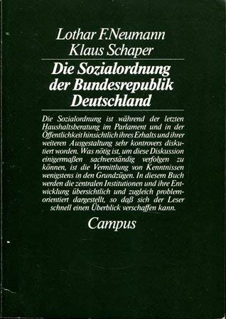 Die Sozialordnung der Bundesrepublik Deutschland Social Sciences