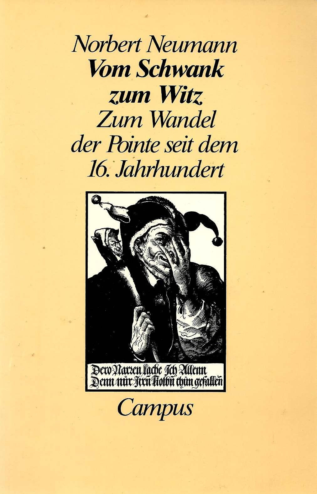 Vom Schwank zum Witz: Zum Wandel der Pointe seit dem 16. Jahrhundert Books