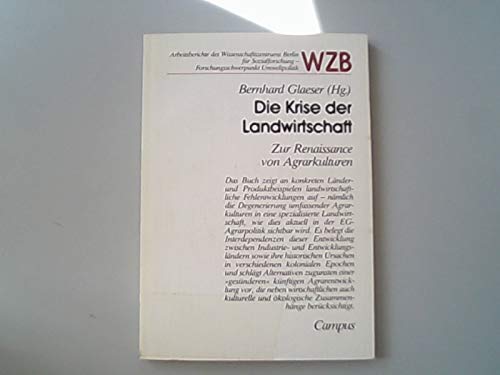 Die Krise der Landwirtschaft: Zur Renaissance von Agrarkulturen book