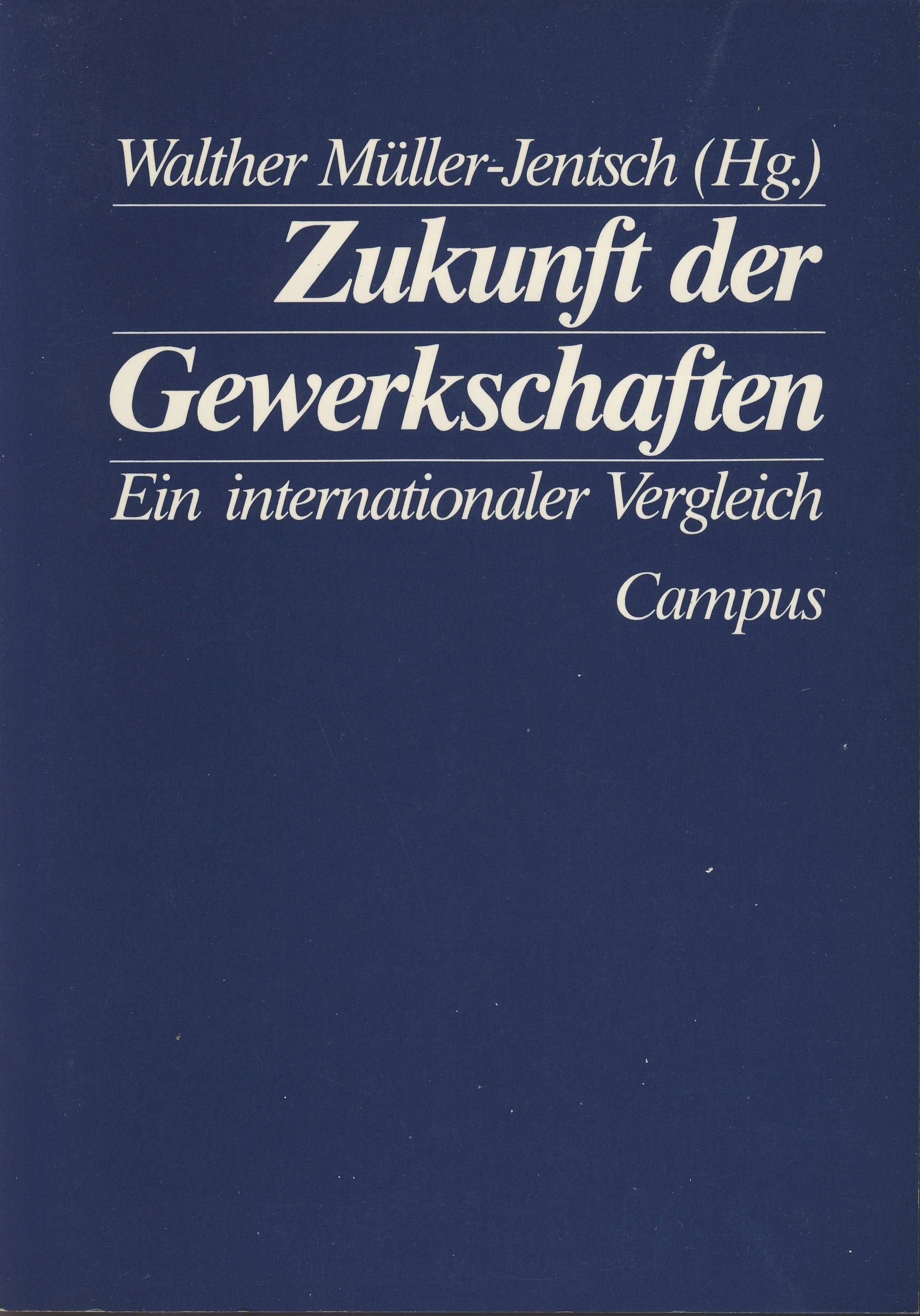 Zukunft der Gewerkschaften: Ein internationaler Vergleich book