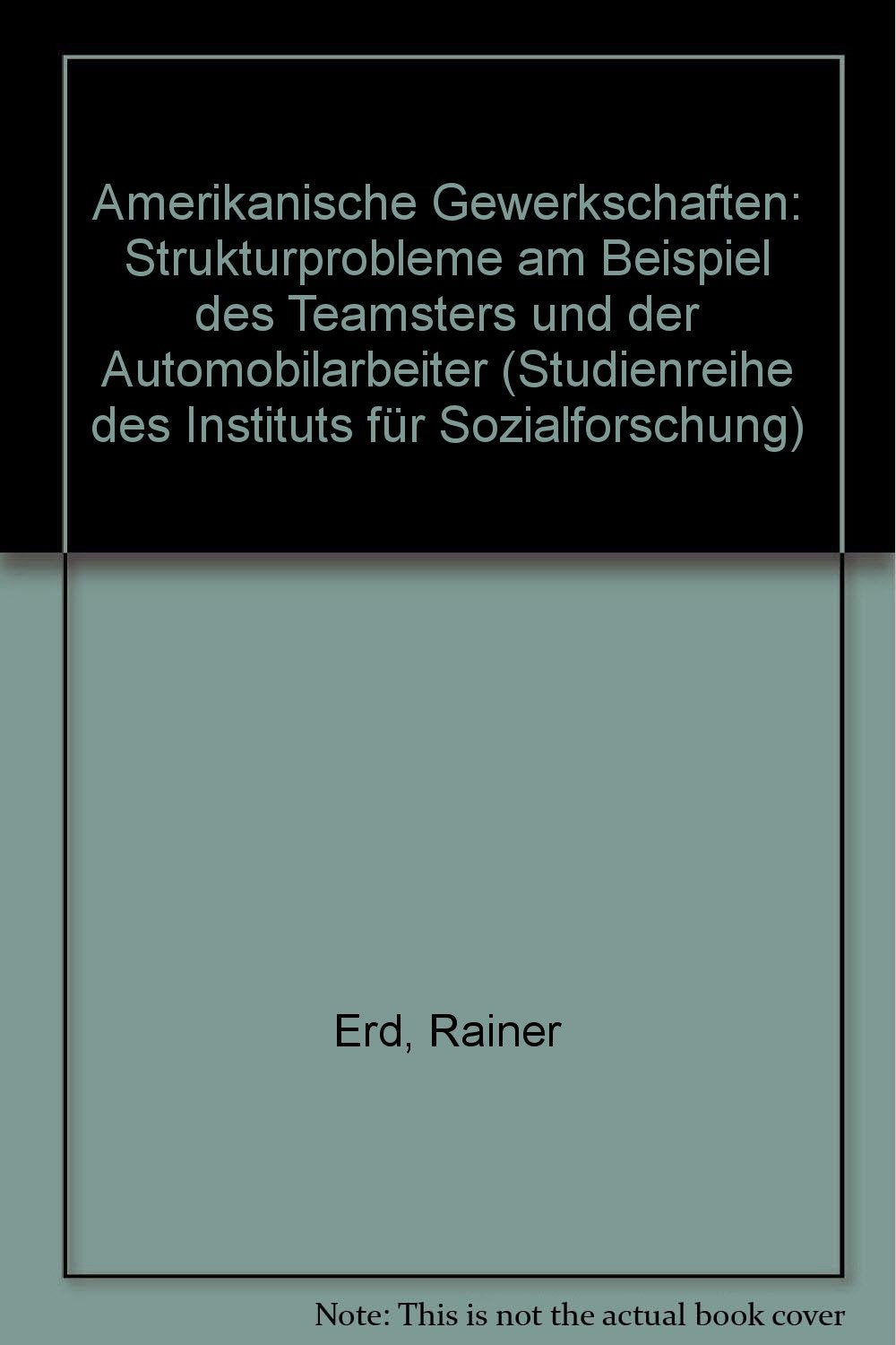 Amerikanische Gewerkschaften: Probleme der Modernisierung industrieller Beziehungen (Studienreihe des IfS Frankfurt) Business, Finance & Career