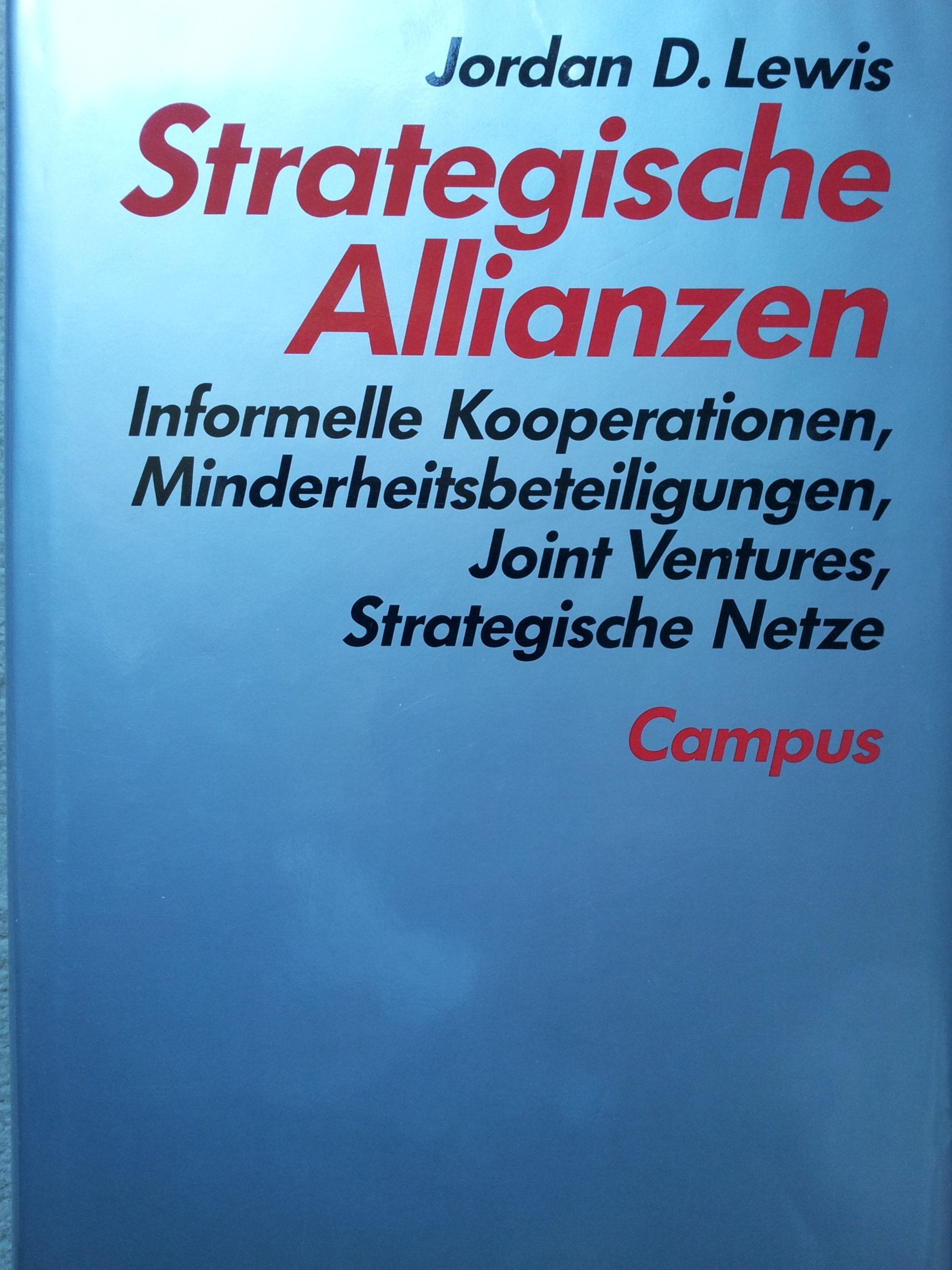 Strategische Allianzen: Informelle Kooperationen, Minderheitsbeteiligungen, Joint Ventures, Strategische Netze Social Sciences