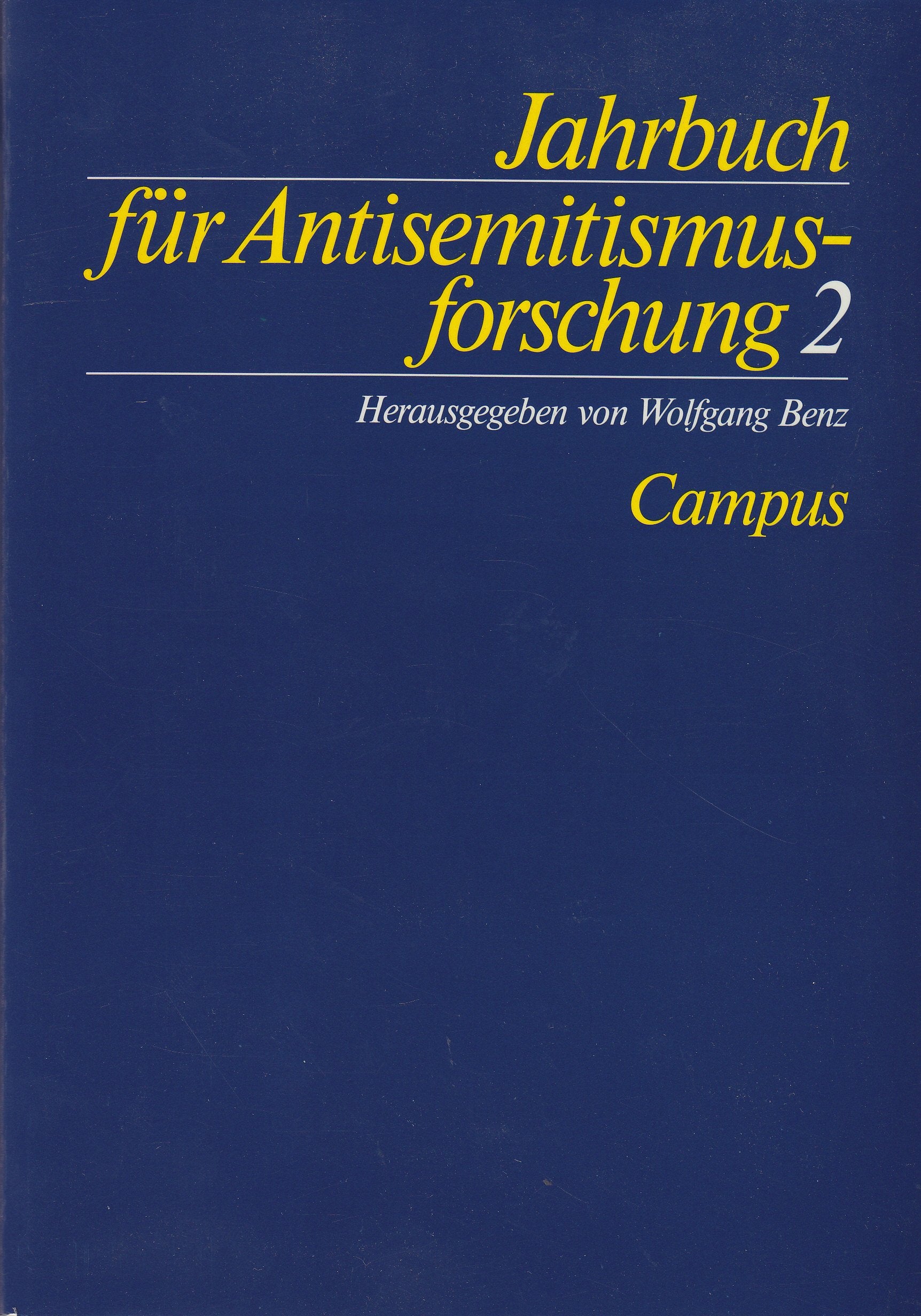 Jahrbuch für Antisemitismusforschung 2 Books