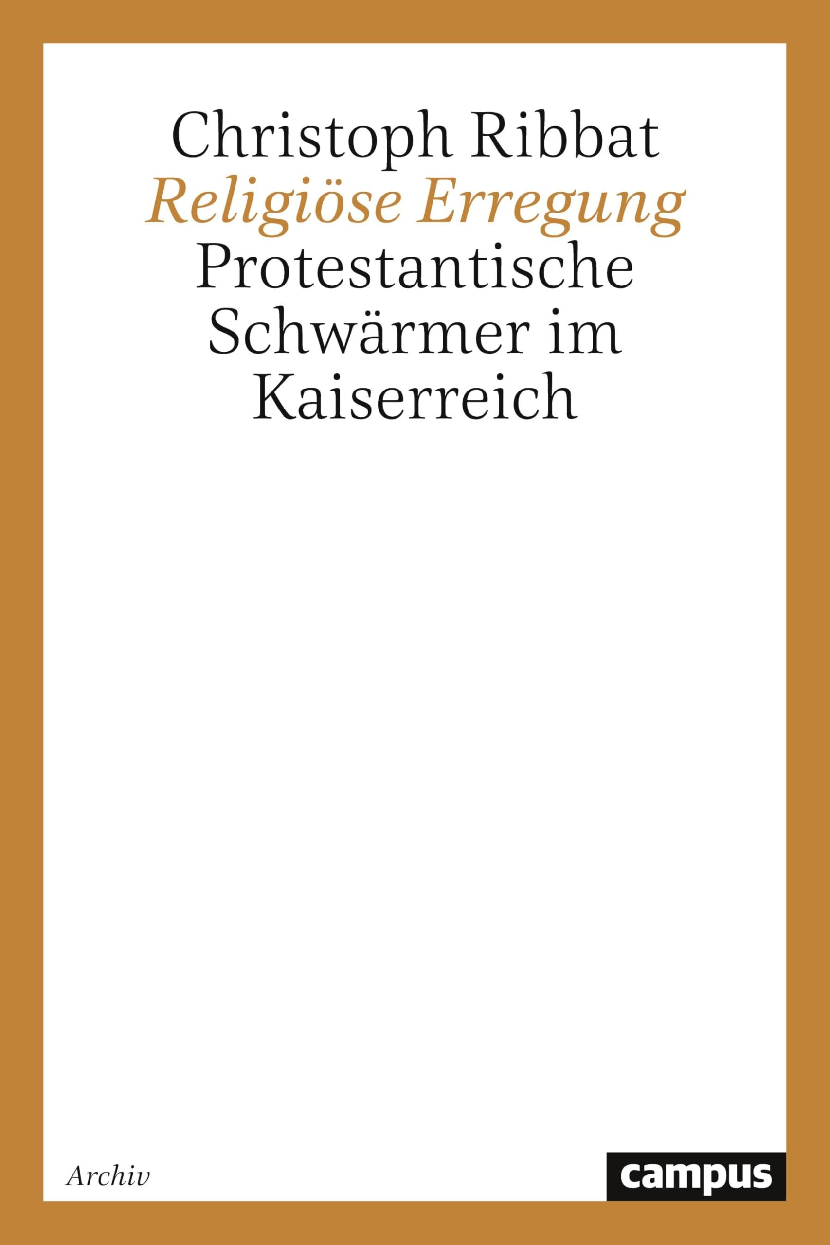 Religiöse Erregung: Protestantische Schwärmer im Kaiserreich (Historische Studien) Politics & History