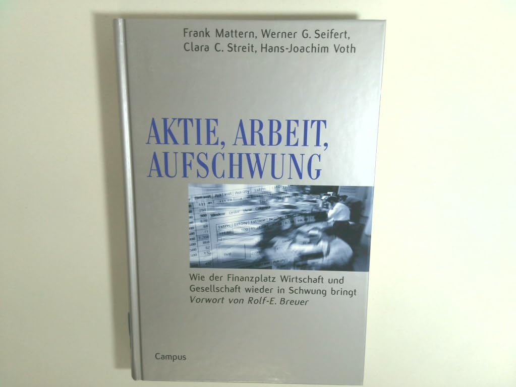 Aktie, Arbeit, Aufschwung: Wie der Finanzplatz Wirtschaft und Gesellschaft wieder in Schwung bringt Law