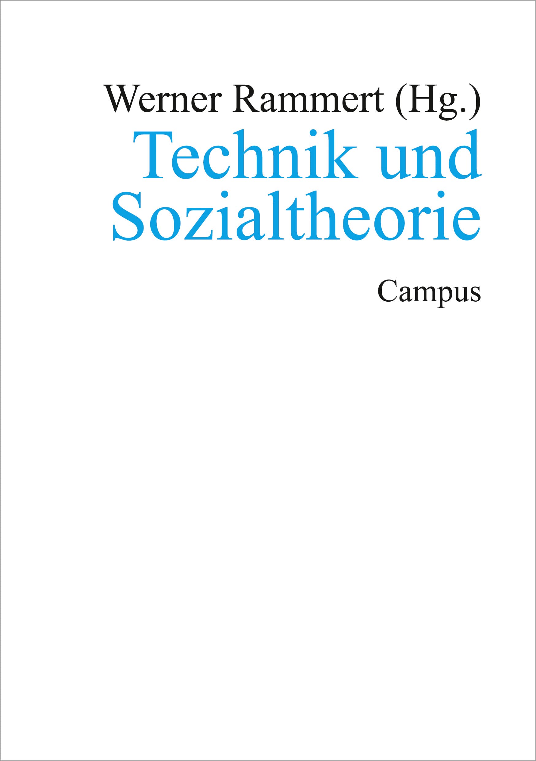 Technik und Sozialtheorie Law