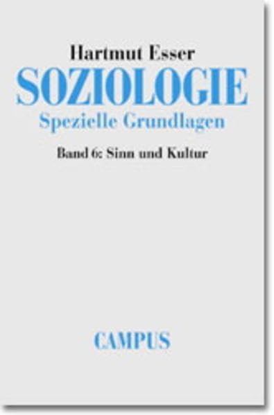 Soziologie. Spezielle Grundlagen: Band 6: Sinn und Kultur Law