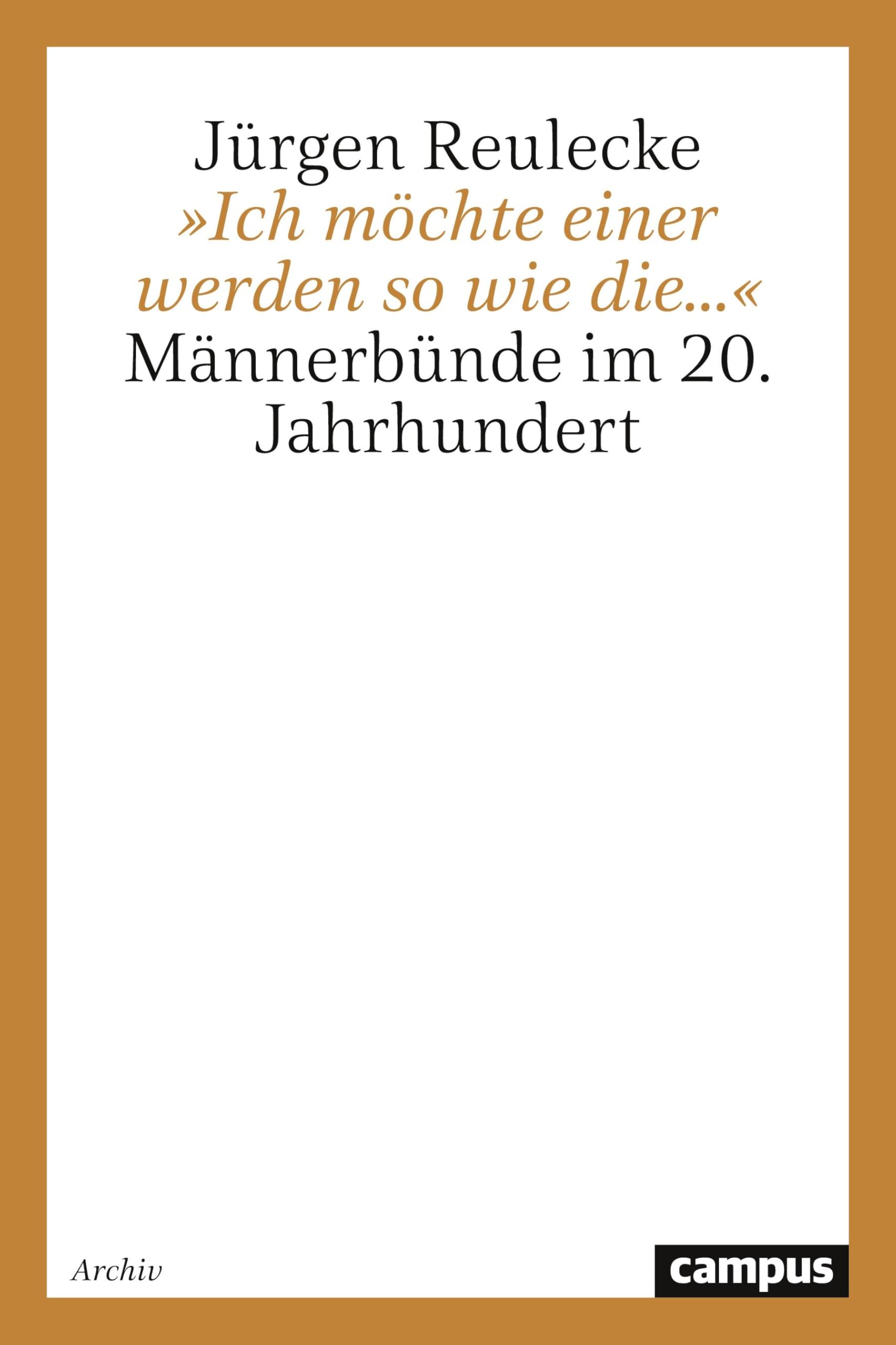 'Ich möchte einer werden so wie die...': Männerbünde im 20. Jahrhundert book
