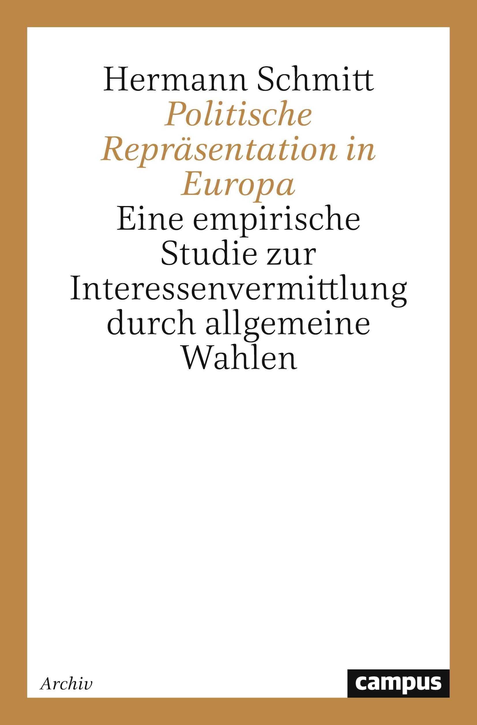 Politische Repräsentation in Europa. Law