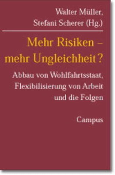 Mehr Risiken - Mehr Ungleichheit?: Abbau von Wohlfahrtsstaat, Flexibilisierung von Arbeit und die Folgen (Mannheimer Jahrbuch für Europäische Sozialforschung, 7) Law