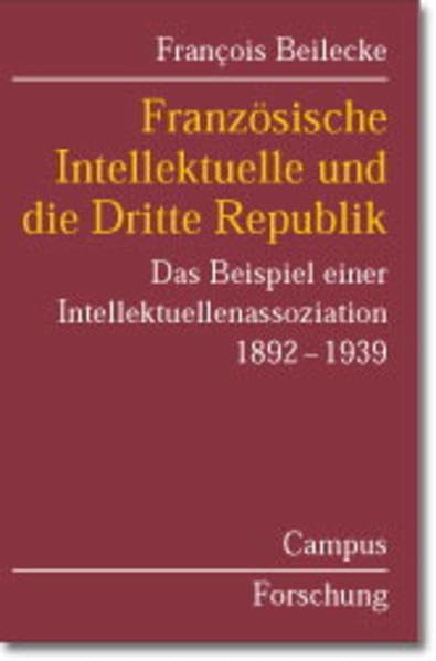 Französische Intellektuelle und die Dritte Republik: Das Beispiel einer Intellektuellenassoziation 1892-1939 (Campus Forschung) Politics & History