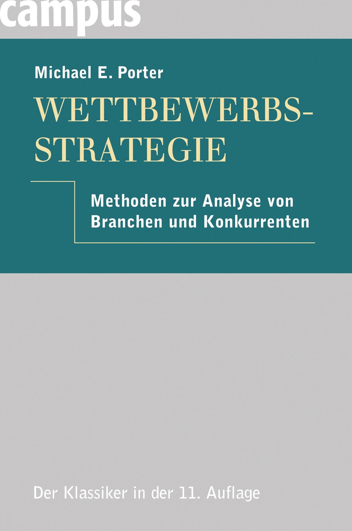 Wettbewerbsstrategie: Methoden zur Analyse von Branchen und Konkurrenten Law