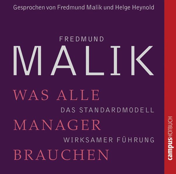 Was alle Manager brauchen Business, Finance & Career