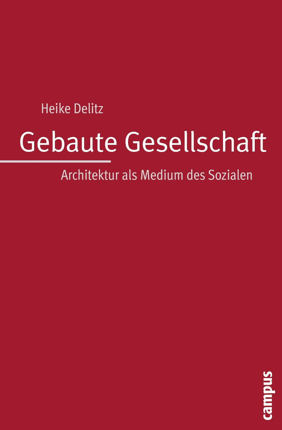 Gebaute Gesellschaft Law Books
