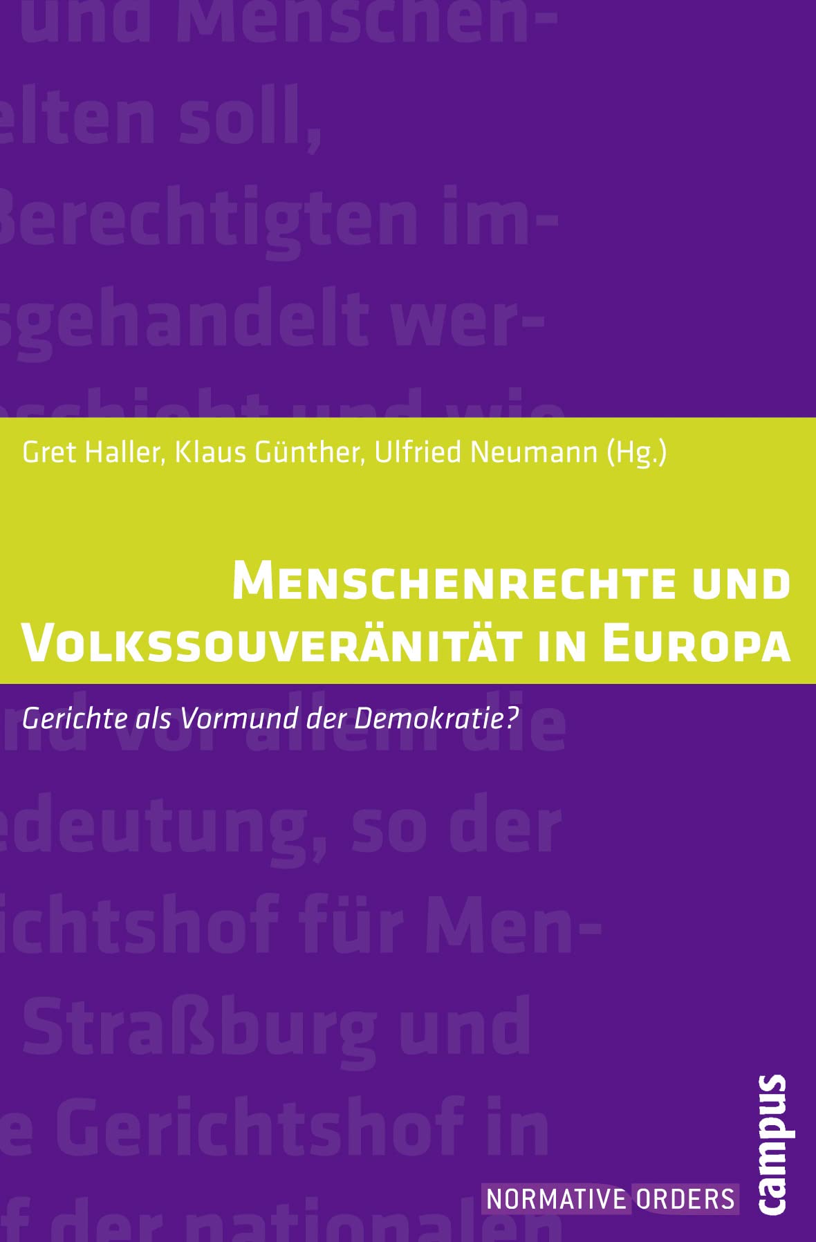 Menschenrechte und Volkssouveränität in Europa Law