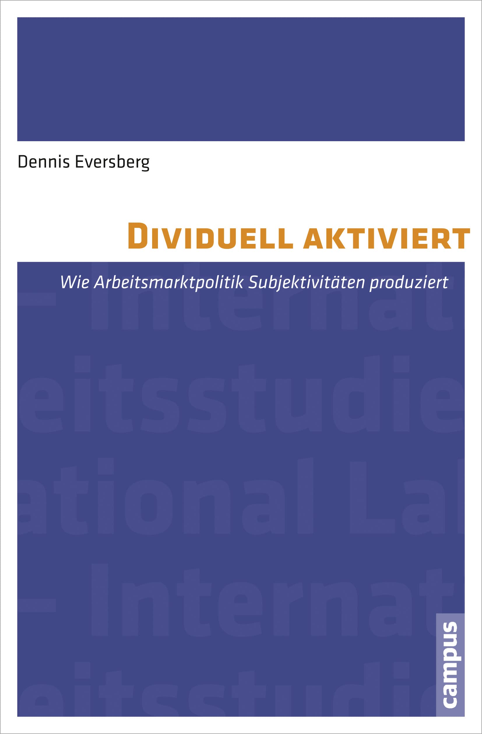 Dividuell aktiviert: Wie Arbeitsmarktpolitik Subjektivitäten produziert (International Labour Studies, 7) Law