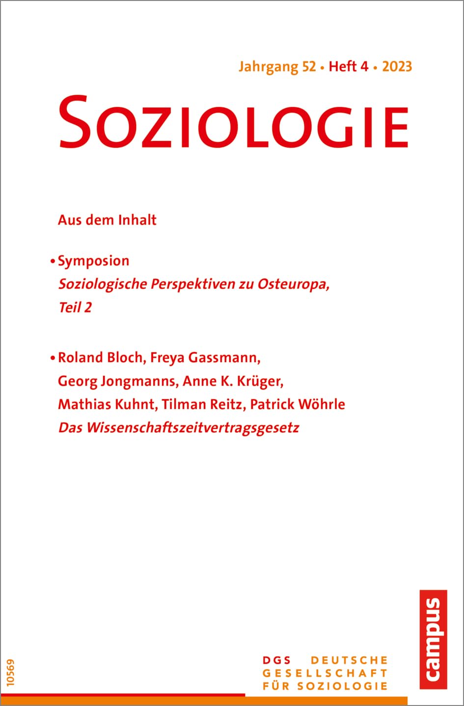 Soziologie 04/2023: Forum der Deutschen Gesellschaft für Soziologie Social Sciences