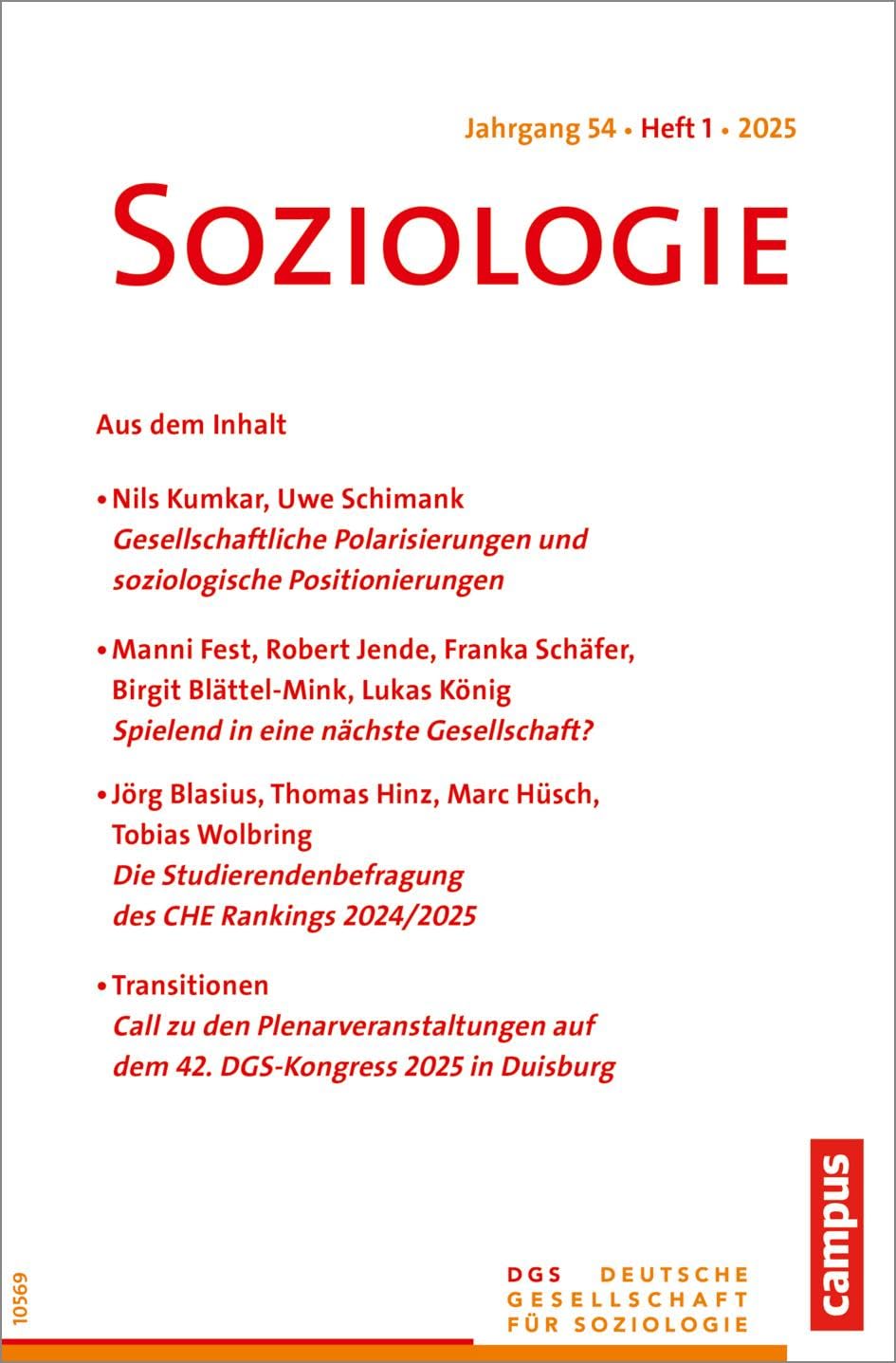 Product Image: Soziologie 1/2025