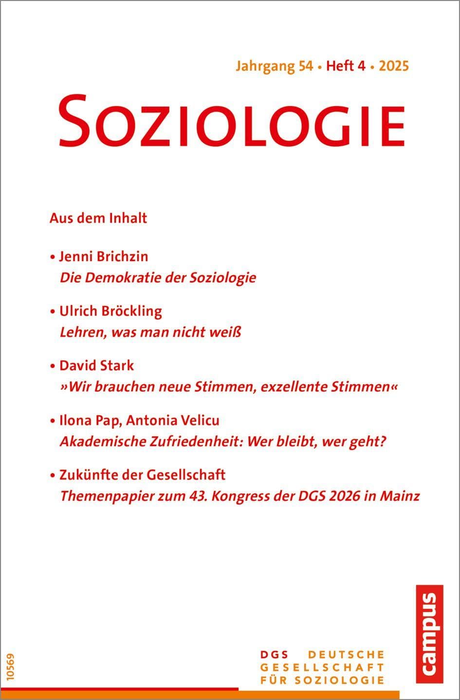 Soziologie 4/2025 Books