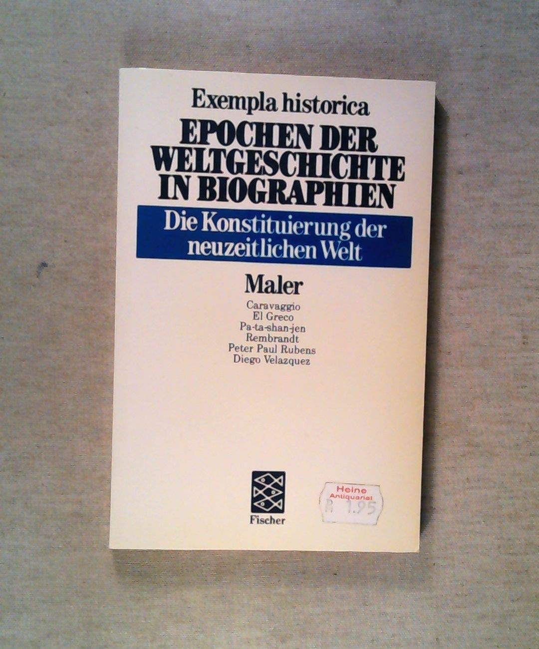 Die Konstituierung der neuzeitlichen Welt. Maler Books