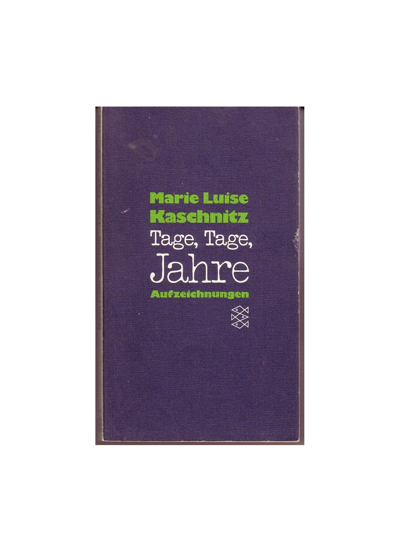 Tage, Tage, Jahre. Aufzeichnungen. Books