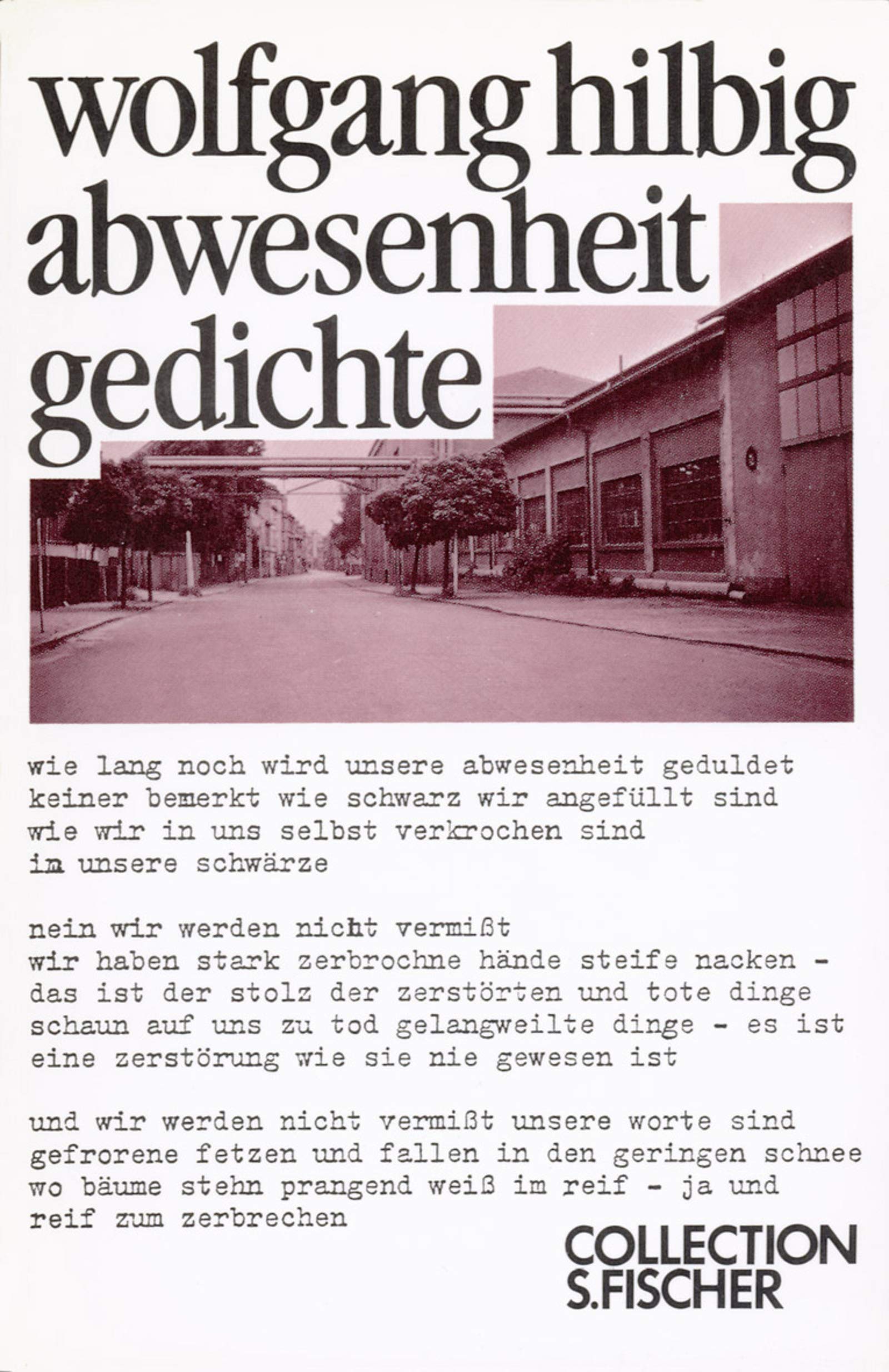 HILBIG, W: ABWESENHEIT Fiction