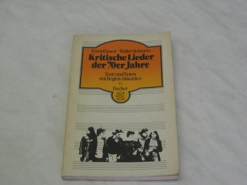 Kritische Lieder der 70er Jahre - Texte und Noten mit Begleit-Akkorden book