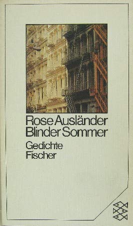 Blinder Sommer: Gedichte (Fischer Taschenbücher) Books