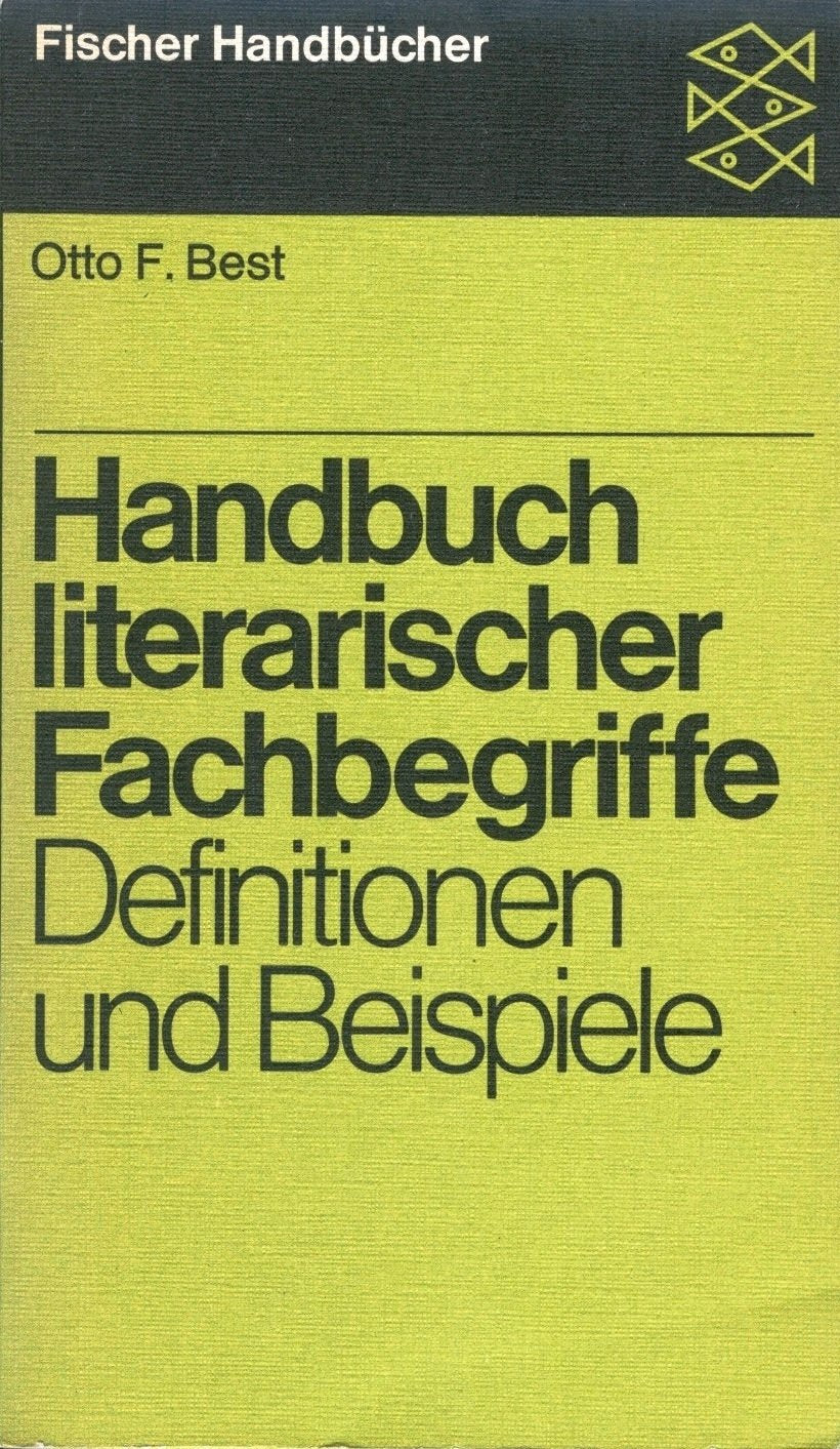 Handbuch literarischer Fachbegriffe : Definitionen u. Beispiele. Books