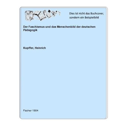 Der Faschismus und das Menschenbild der deutschen Pädagogik Self-help
