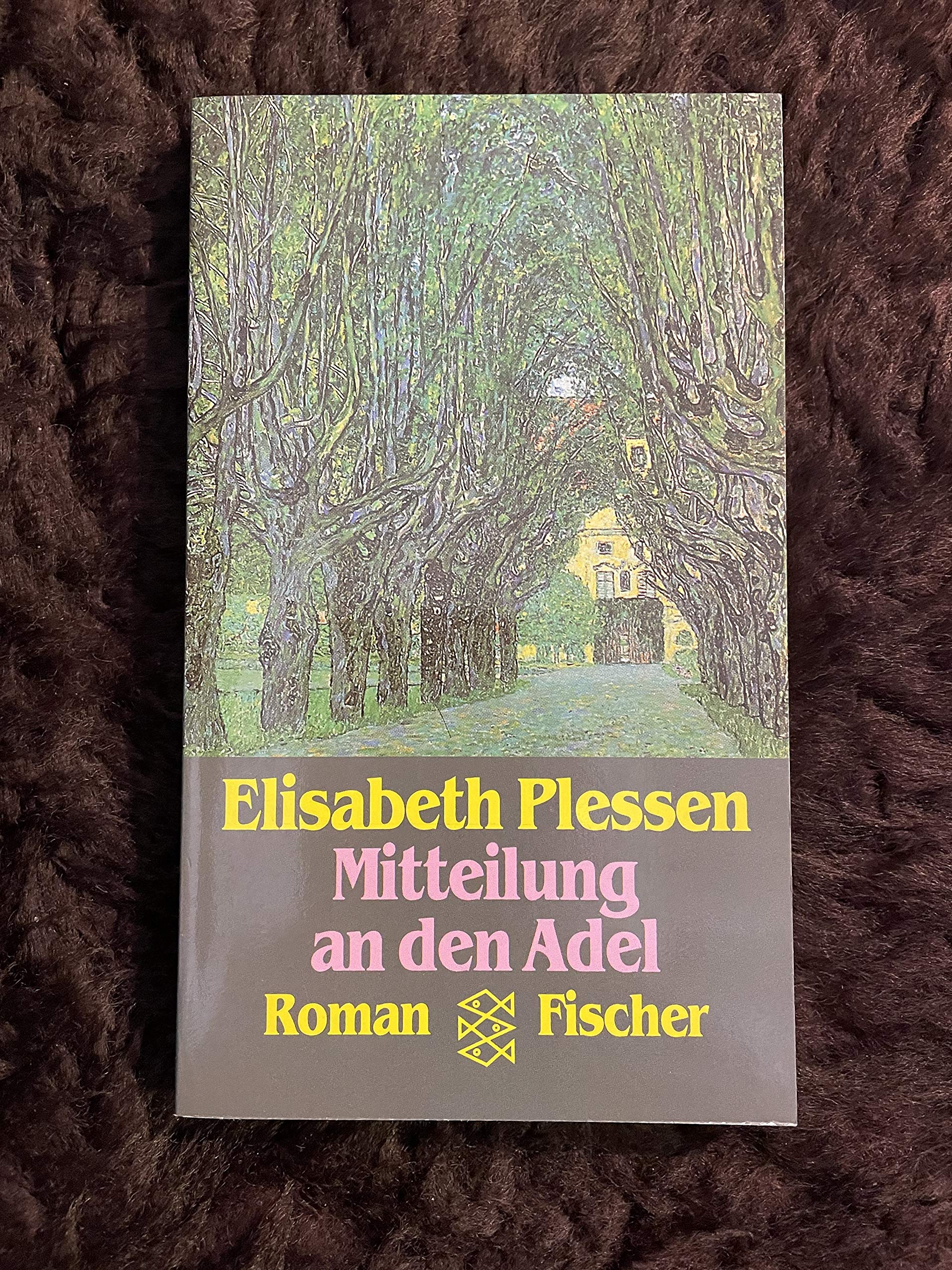 Mitteilung an den Adel: Roman Contemporary literature