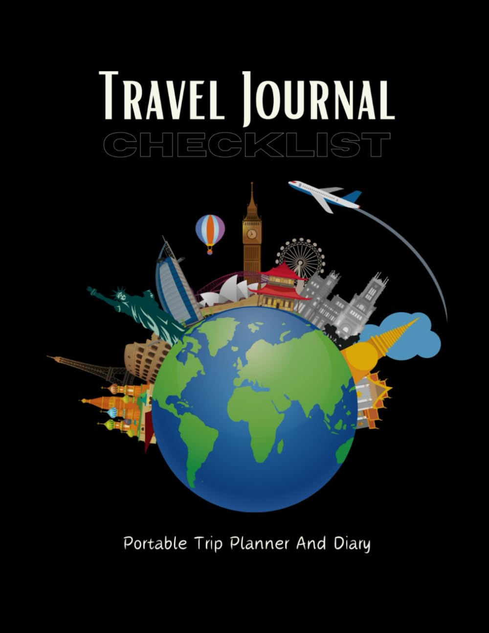 Travel Journal - Travel Journal With daily prompts, Note Sections, Planning And Bucket List Pages. Trip Notebook Travel Diary For Women And Men 8.5" X 11" Business, Finance & Career