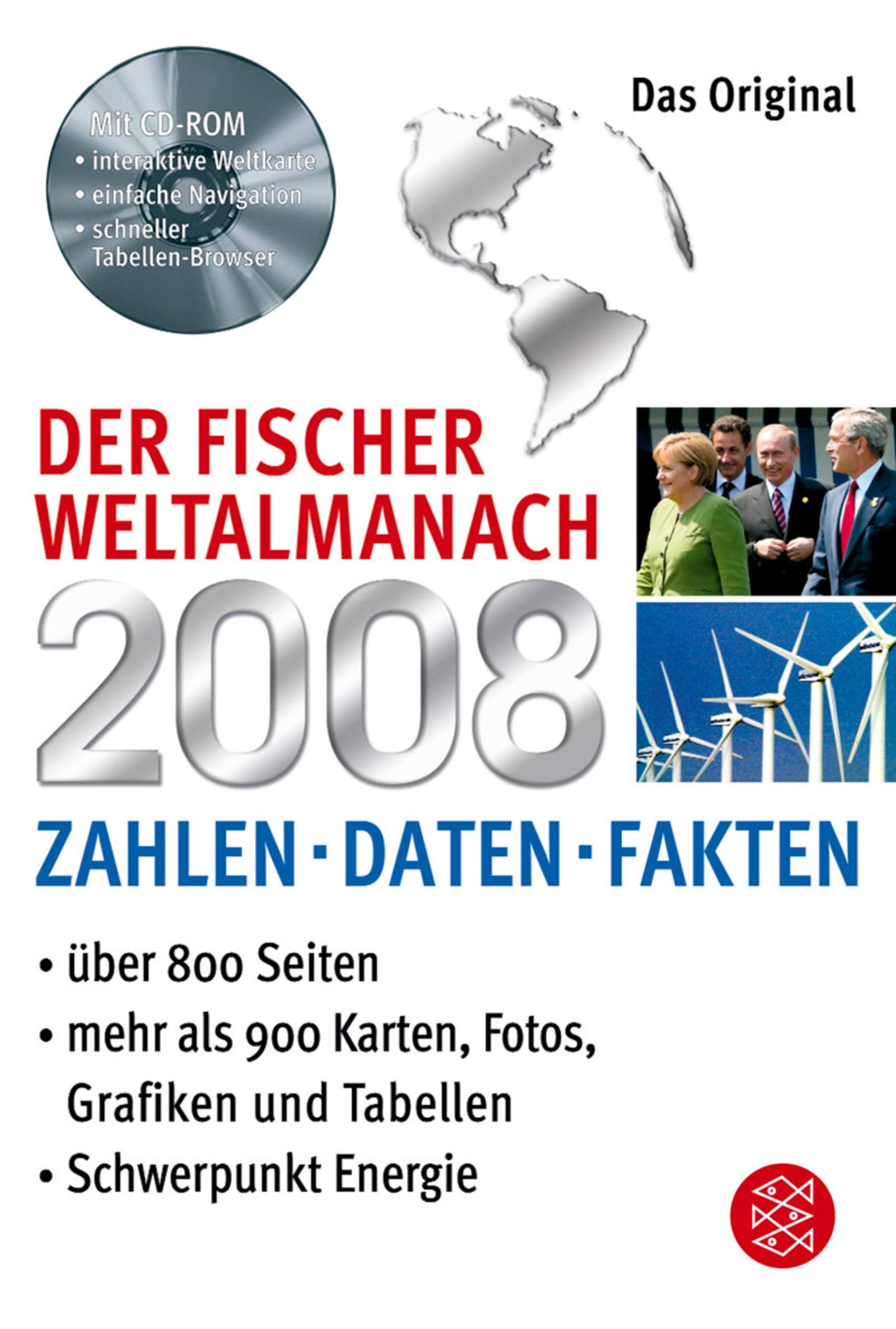 Der Fischer Weltalmanach 2008 mit CD-ROM: Zahlen Daten Fakten Reference Books
