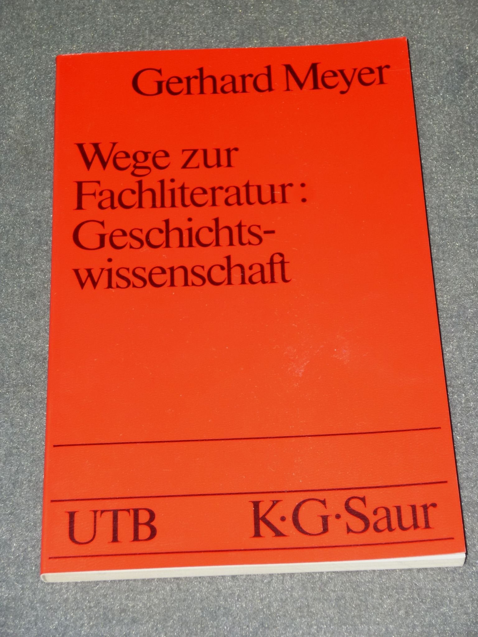 Wege zur Fachliteratur Geschichtswissenschaft. Books