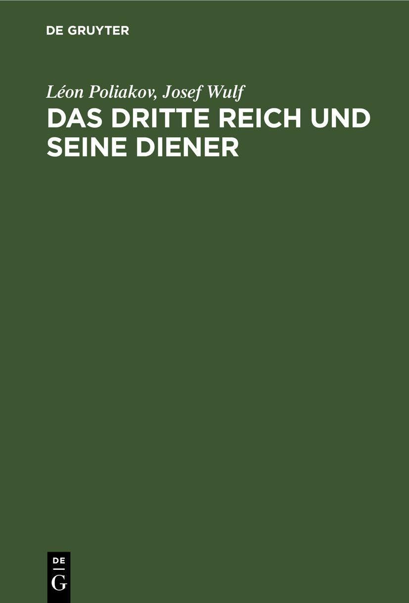 Das Dritte Reich und seine Diener Philosophy