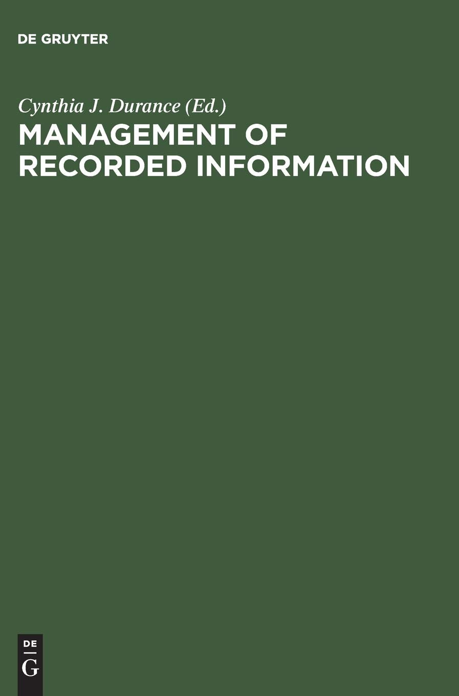 Management of Recorded Information Law