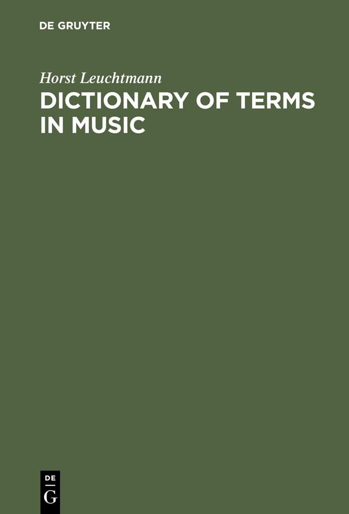 Wörterbuch Musik. Englisch - Deutsch / Deutsch - Englisch. Dictionary of Terms in Music Film, Art & Culture