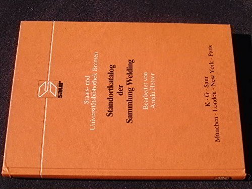 Standortkatalog der Sammlung Welding Books