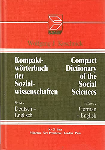 Compact Dictionary of the Social Sciences: German-English, English-German Books