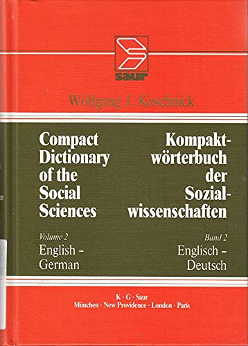 English - German: aus: Compact dictionary of the social sciences, 2 Social Sciences