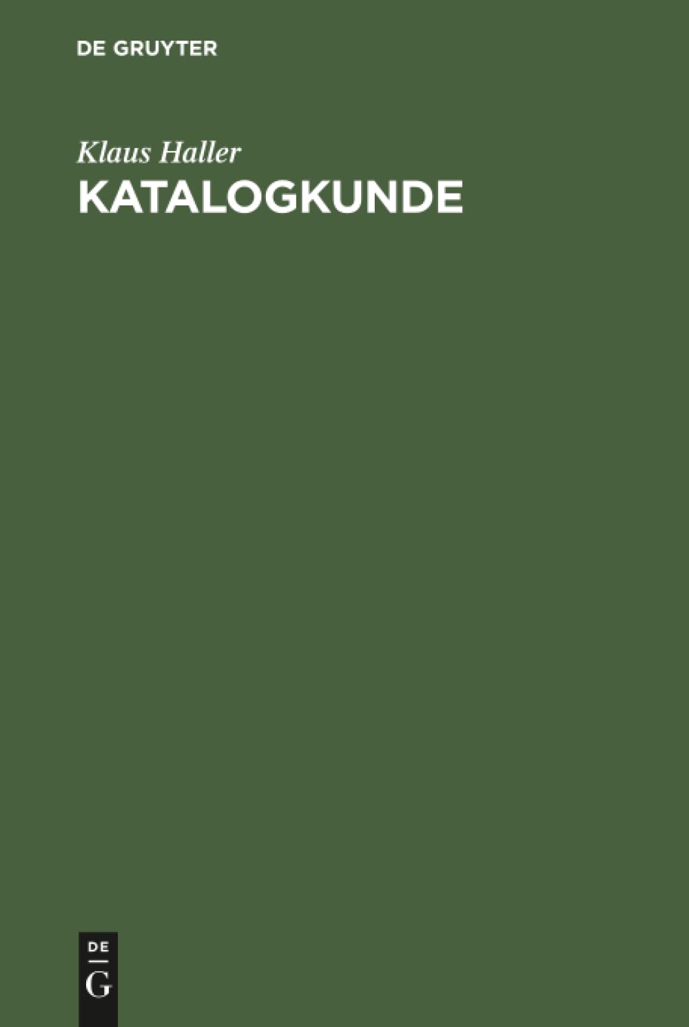 Katalogkunde Law