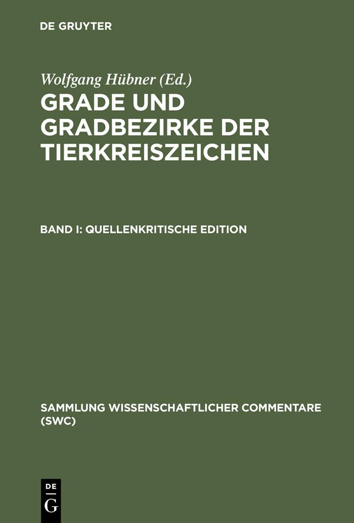Quellenkritische Edition (Sammlung wissenschaftlicher Commentare (SWC)) Contemporary literature
