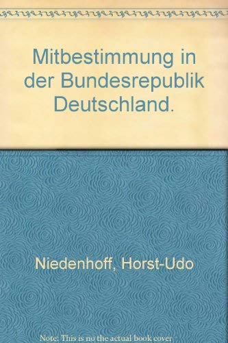 Mitbestimmung in der Bundesrepublik Deutschland Law