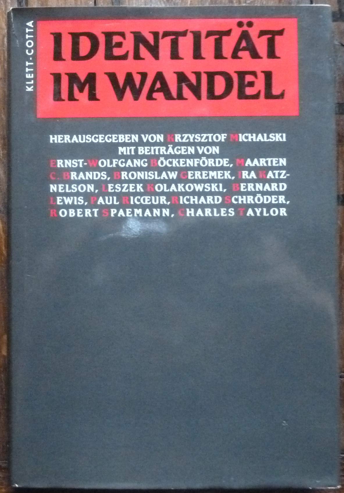 Identität im Wandel: IWM Castelgandolfo-Gespräche 1995 Politics & History