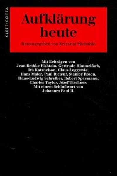 Aufklärung heute: Castelgandolfo-Gespräche 1996 Philosophy