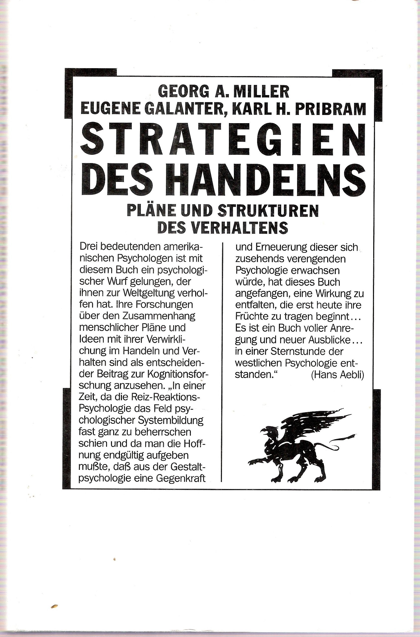 Strategien des Handelns Fiction
