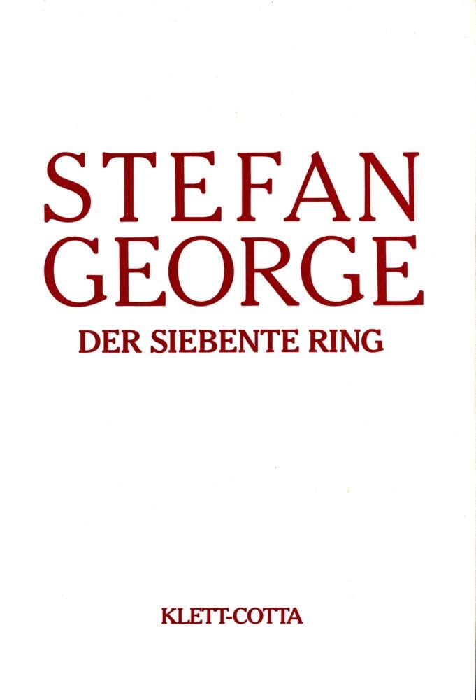 Sämtliche Werke in 18 Bänden. Bd. 6/7: Der siebente Ring (Sämtliche Werke in achtzehn Bänden) Poetry
