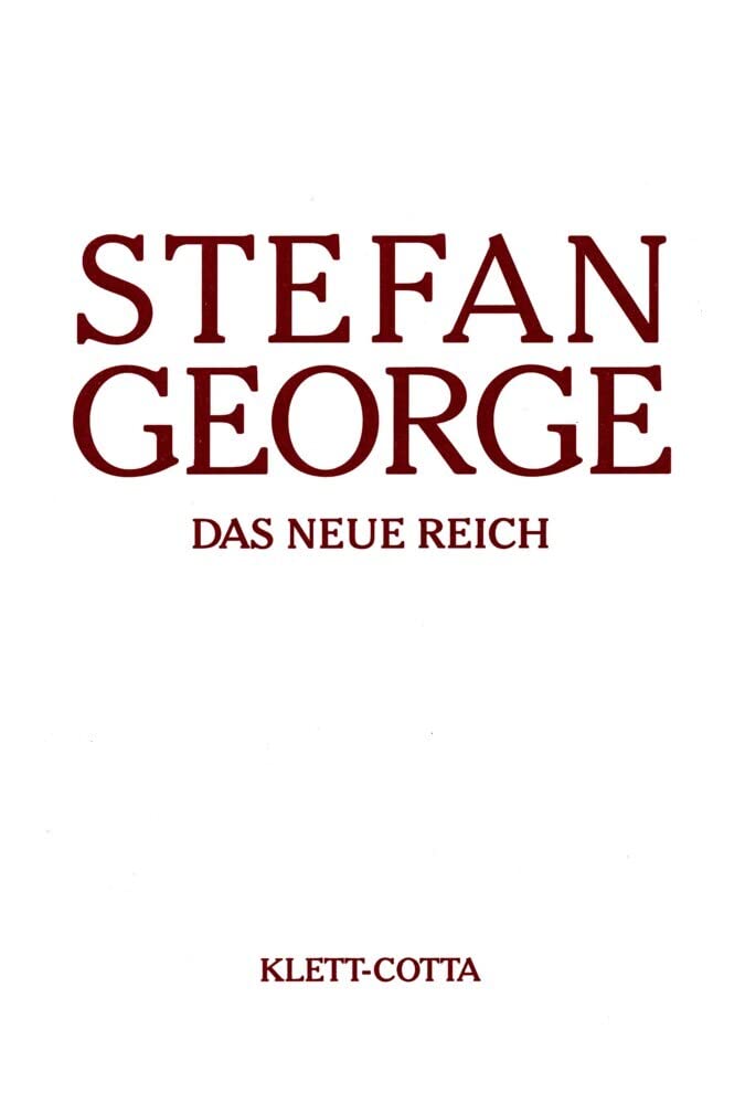 Sämtliche Werke in 18 Bänden. Bd. 9: Das neue Reich (Sämtliche Werke in achtzehn Bänden) Poetry