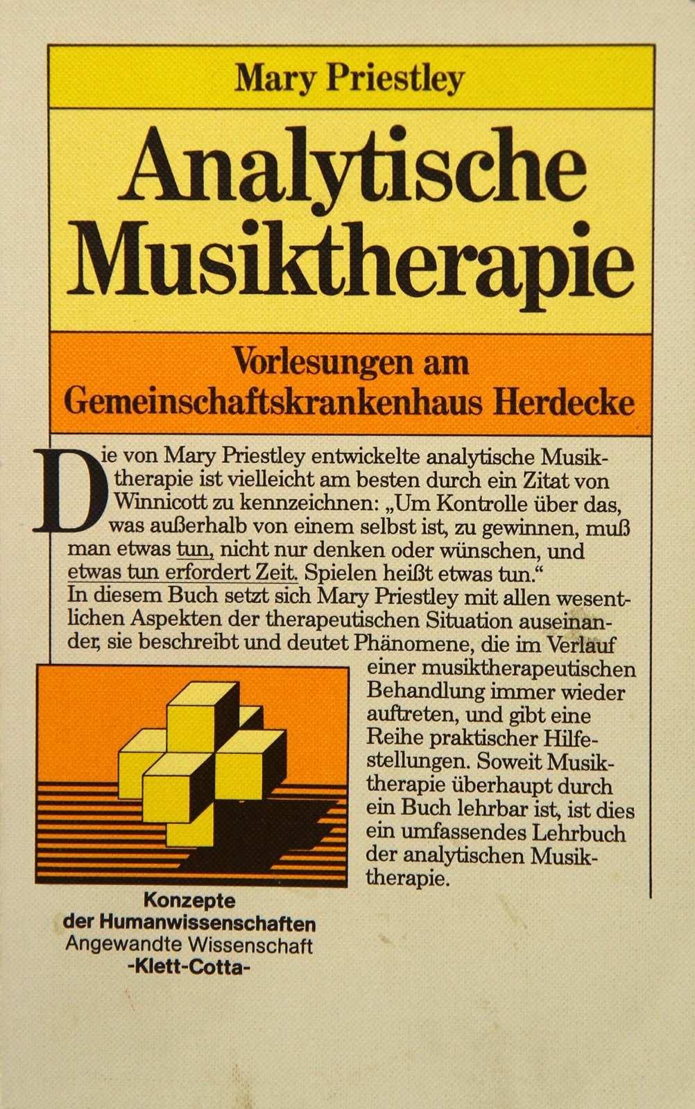 Analytische Musiktherapie. Vorlesungen am Gemeinschaftskrankenhaus Herdecke Psychology